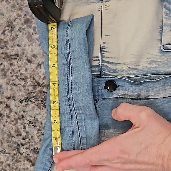 "THRILL JEANS" SZ. L, Distressed and Faded acid washed dress. Perfect condition. - Picture 14 of 16